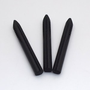 Set di 3 alimentatori di ricambio per penna stilografica Parker tipo Ebonite per pennini n. 6 (extra lunghi, doppio canale)