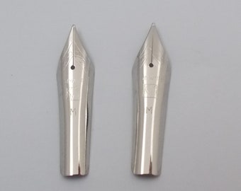 Conjunto de 2 Kanwrite No.6 35mm Medio (M) Pluma de Fuente Nibs - SSF
