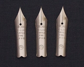 Set of 3 Vintage Merchant (OEM Ambitious) Sheaffer Compatible Fountain Pen Nibs