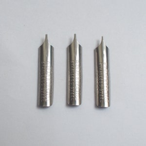 Vintage Perry & Co. DURABRITE No.2 Dip Pen Nibs - Set of 3