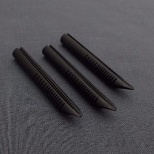 Set di 3 alimentatori di ebanite di ricambio per pennini per penna stilografica n. 4 - tipo Sheaffer