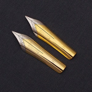 Set of 2 Kanwrite No.6 35mm  Flex Fine (Flex F) Fountain Pen Nibs - TTF
