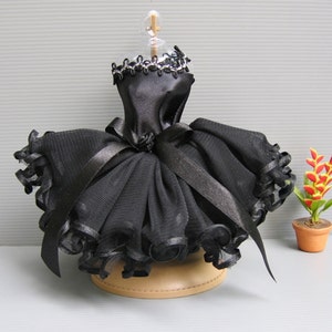 Ballerina Ballet Dance Black Outfit Fashion Costumes Dolls Clothes Dress up for Barbie, dolls 11.5"-12"