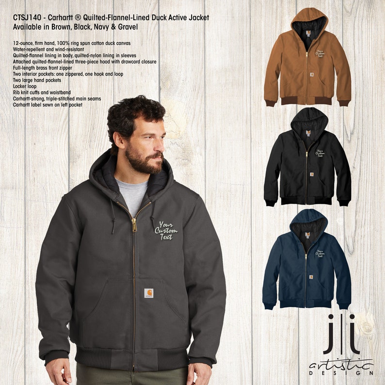 carhartt jacket custom embroidery