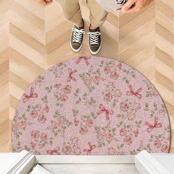 Stop and Smell the Rose Doormat Etsy