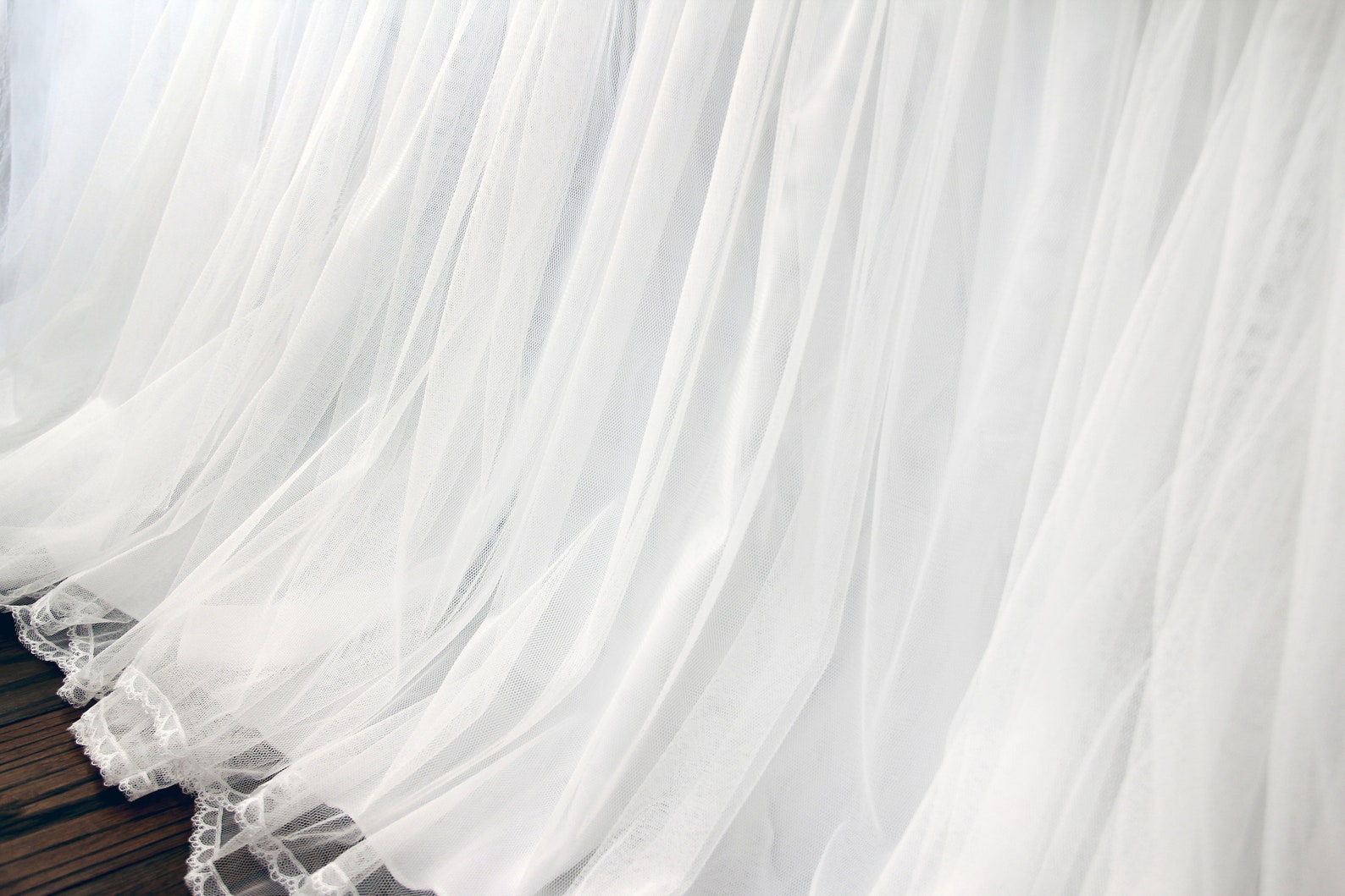 Luxury Sheer Bed Skirt Split Corners Dust Ruffle Etsy