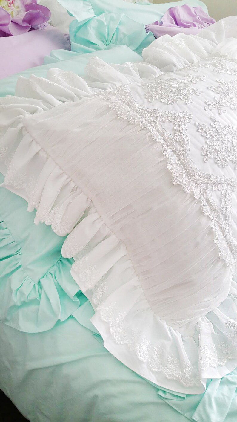 French Lace Pillow Sham Etsy
