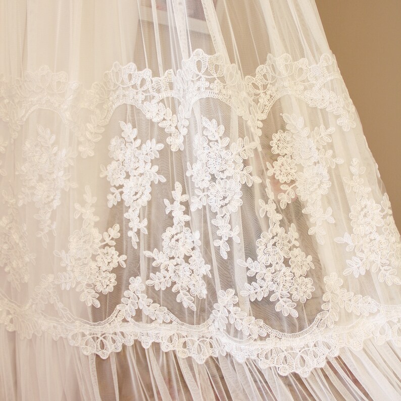 white lace overlay