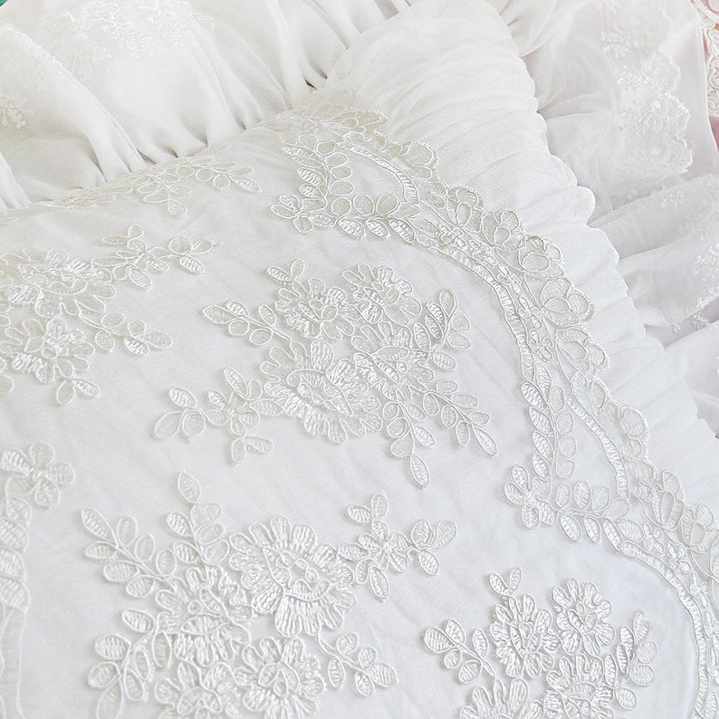 French Lace Pillow Sham Etsy