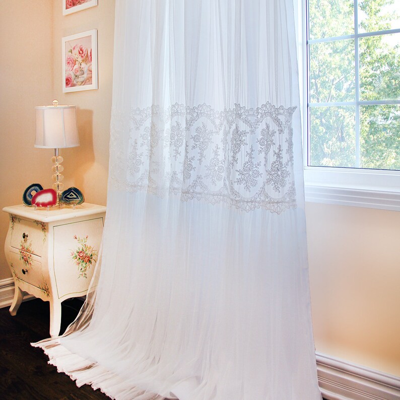 white lace overlay
