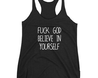 LADY TANK VEST IM NOT ALWAYS A BITCH T shirt go fu*k yourself funny AF top