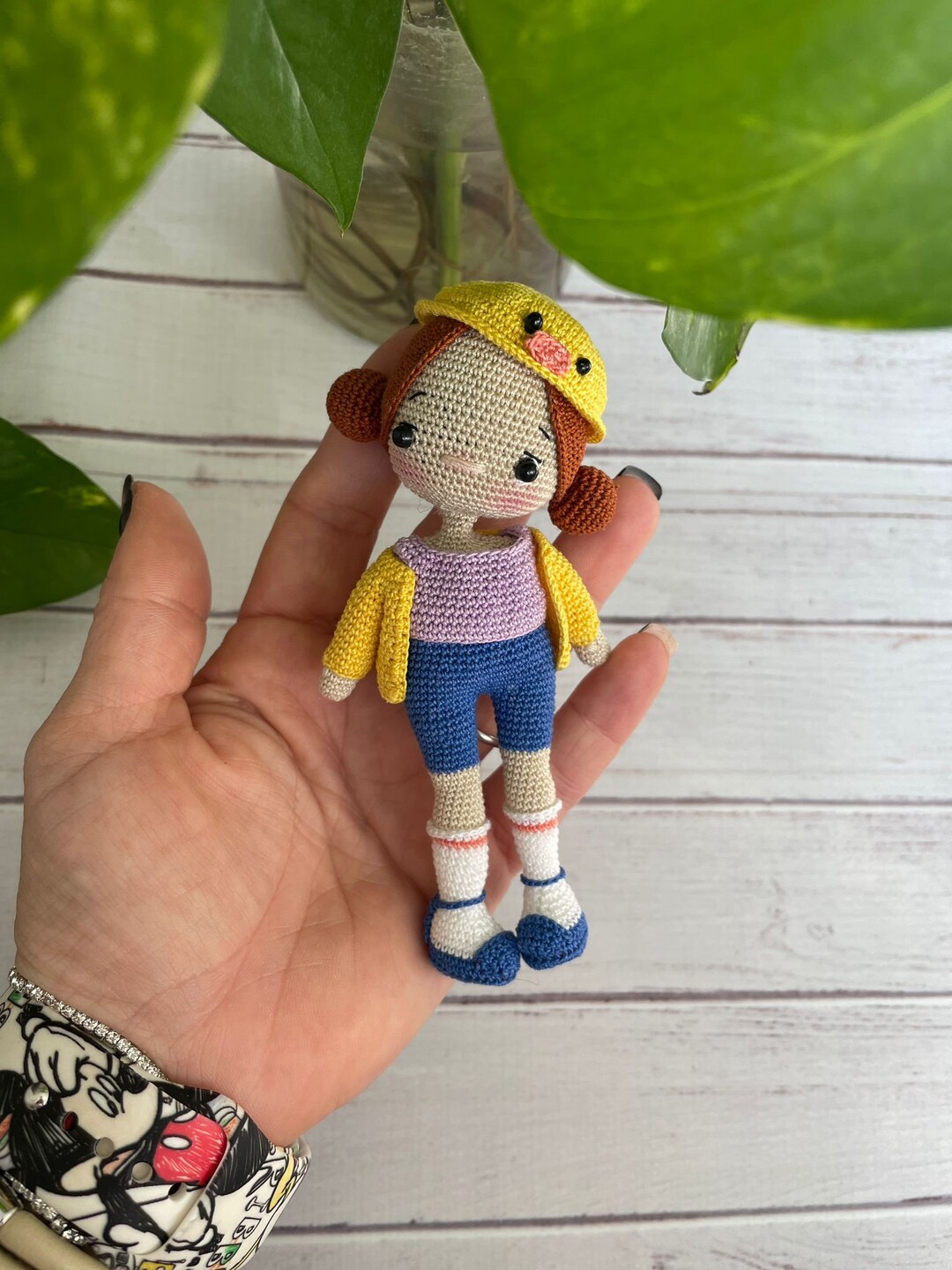 Miniature Handmade Crochet Hat Doll Etsy