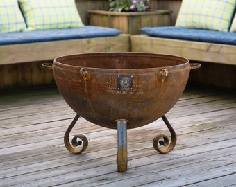 30” Decorative Hemisphere Fire Pit