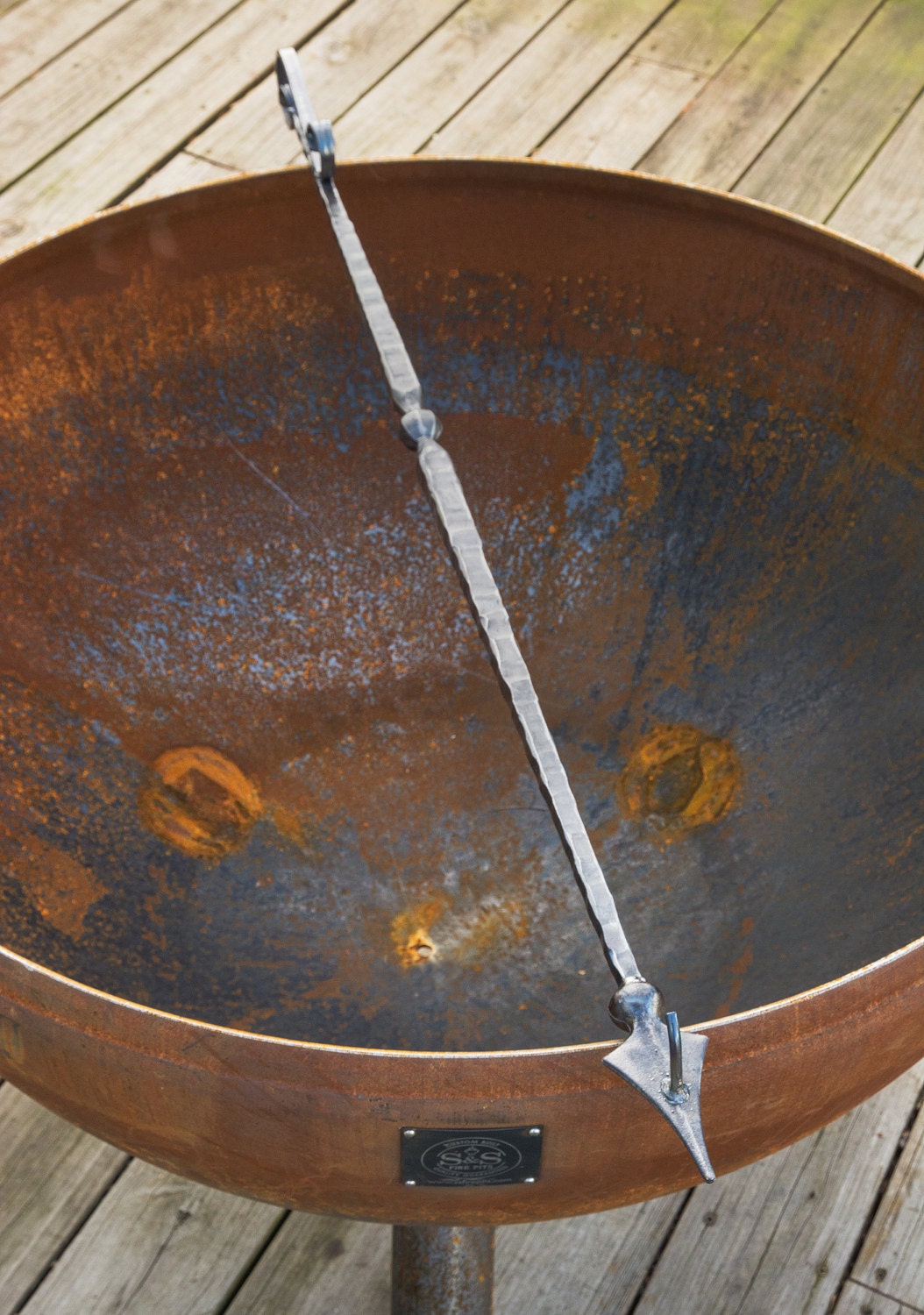 Decorative Fire Wood Poker With Ball Etsy