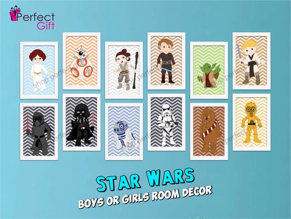 Star Wars Nursery Decor Printable Art Star Wars Baby Etsy