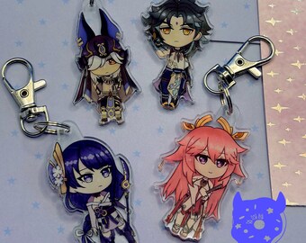 Genshin Impact Set 1| Keychain | Keychains | Charms | Hoyoverse | Mihoyo | Acrylic Keychain