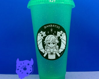 Genshin Impact Venti Cold Cup: Starbucks Inspired 20 OZ Tumbler