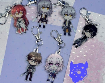 Honkai Star Rail Acrylic Keychain: Astral Express Crew Charms