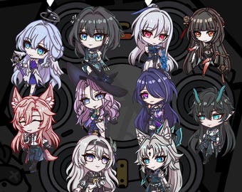 Honkai Star Rail Set 4 | Keychain | Keychains | Charms | Hoyoverse | Mihoyo | Acrylic Keychain