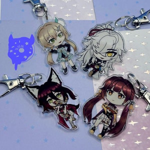 Honkai Star Rail Set 4| Keychain | Keychains | Charms | Hoyoverse | Mihoyo | Acrylic Keychain | Xianzhou Luofu