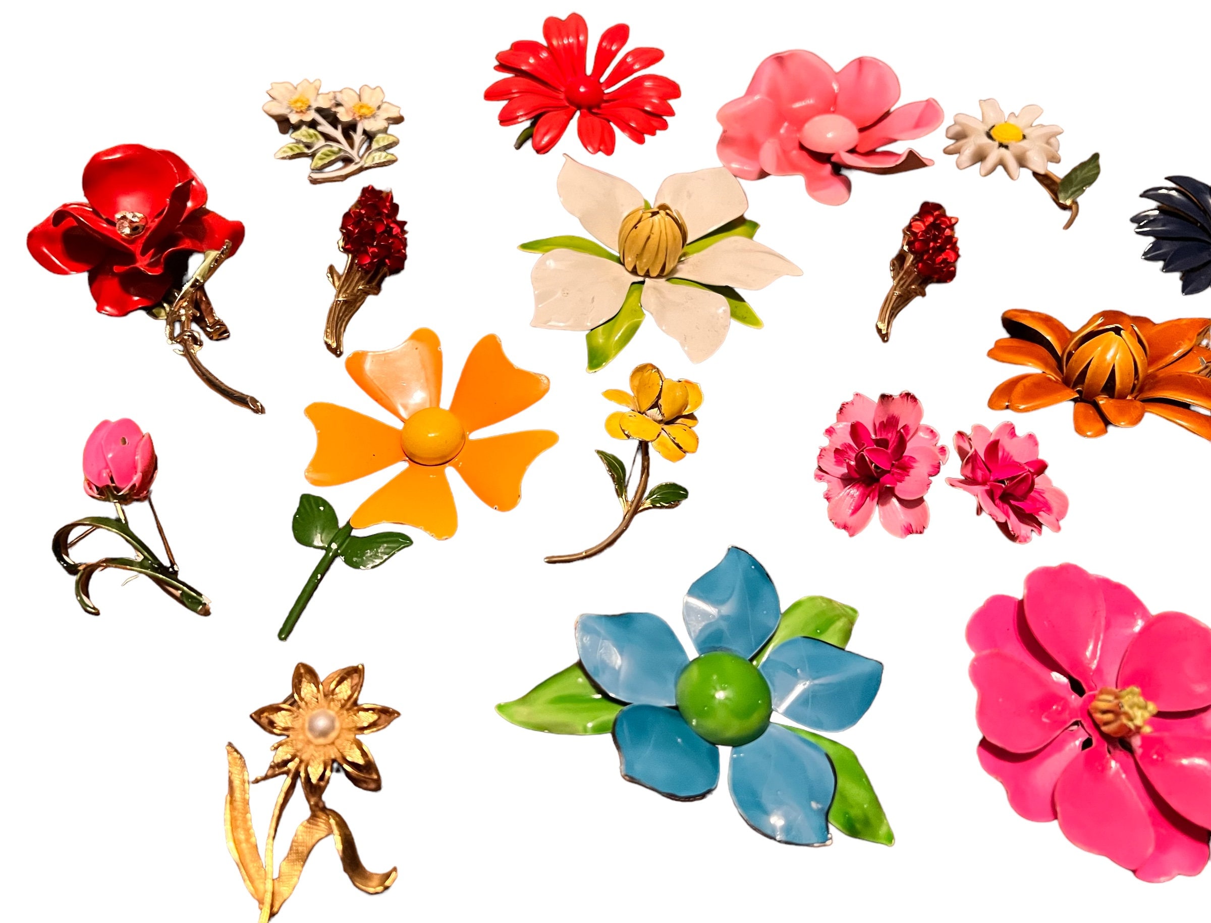 Vintage $15.00 Floral Pins - Pick Your Style