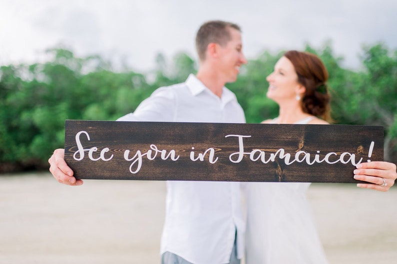 Wedding Save The Date Sign Destination Wedding Sign Custom Etsy