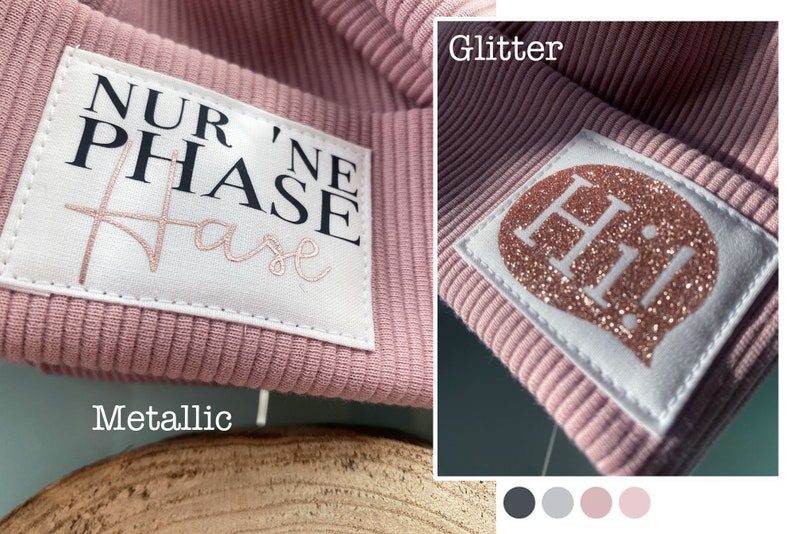 Hipster Beanie Loop Schal Ripp Jersey GLÜCKSMARIECHEN image 3