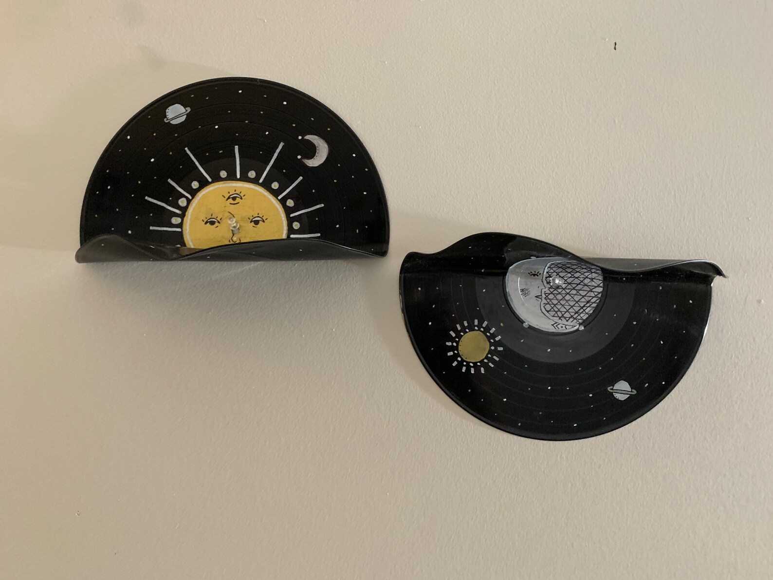 Custom bent vinyl record shelves Etsy