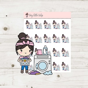 Planner Stickers Planner Girl Laundry