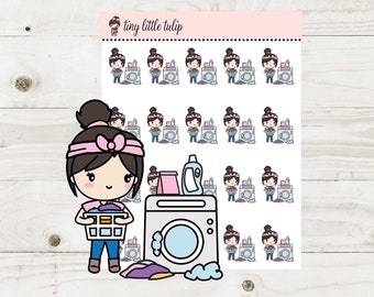 Planner Stickers Planner Girl Laundry