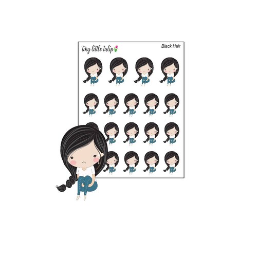 Planner Stickers Coffee Planner Girl Stickers Etsy