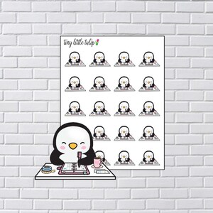 Planner Stickers Penguin Planning