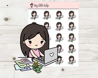 Planner Stickers Planner Girl Finances Budgeting