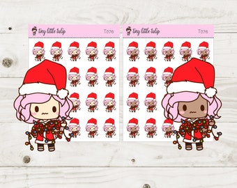 T076-Planner Stickers-Planner Girl-Functional Stickers-Deco Stickers-Trixie Christmas Lights