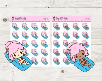 Trixie-Pool Float-Planner Stickers-Planner Girl-Functional Stickers-Deco Stickers-T059