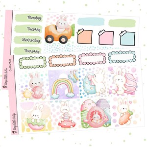 Planner Stickers B6 Weekly Kit &quot;Cottontail&quot;