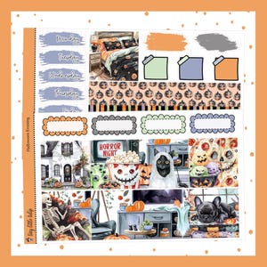Halloween Evening-B6 Weekly Kit-Planner Stickers