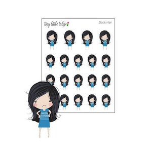 Planner Stickers Planner Girl Angry