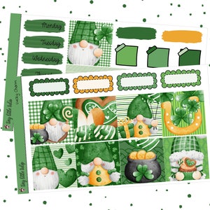 Planner Stickers B6 Weekly Kit &quot;Lucky Charm&quot;