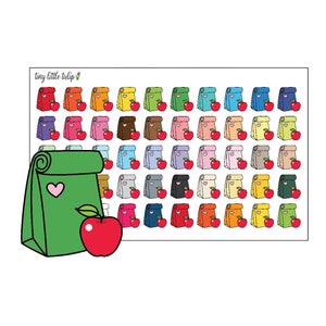 Planner Stickers Lunch Bags