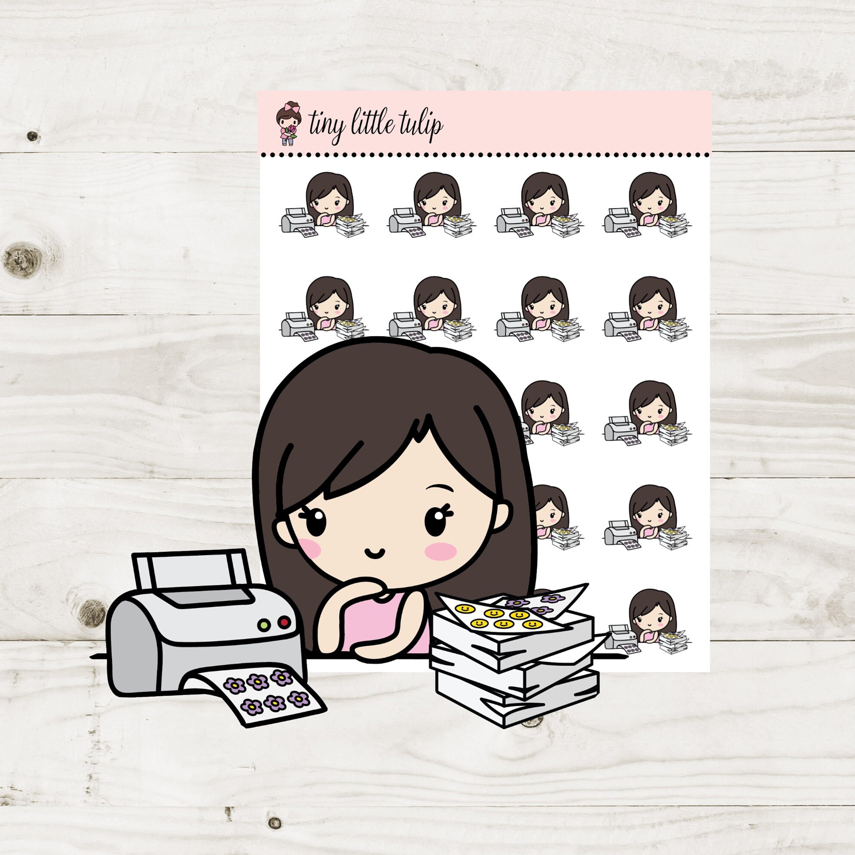 Planner Stickers Planner Girl Printing Stickers