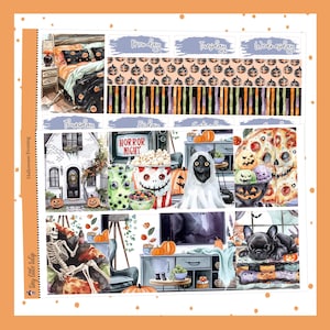 Halloween Evening-Standard Vertical Weekly Kit-Planner Stickers