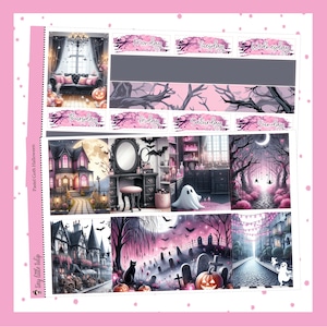Pastel Goth Halloween-Standard Vertical Weekly Kit-Planner Stickers