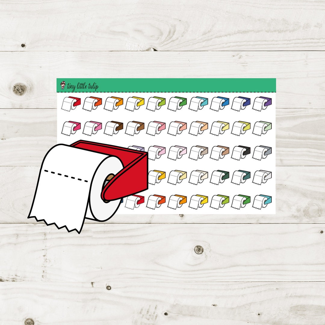 Planner Stickers Toilet Paper Etsy