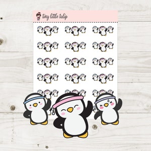 Planner Stickers Penguin Exercise Class Stickers