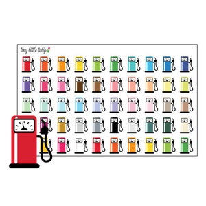 Planner Stickers Gas Pumps