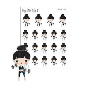 Planner Stickers Planner Girl Workout