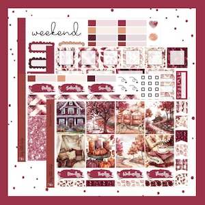 Trousse hebdomadaire Hobonichi Cousin Trousse hebdomadaire « Bourgogne automne »
