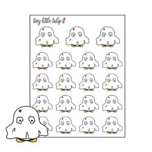 Planner Stickers Penguin Ghost