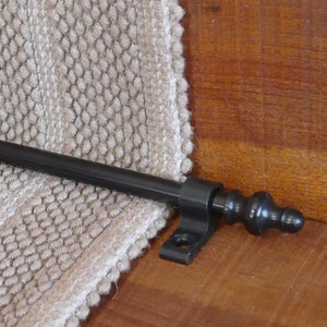 Black Stair Rods,Runner Rods,3/8'' Stair Carpet,Hardware Set